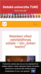 Mobile Screenshot of detskauniverzita.tuke.sk