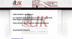 Desktop Screenshot of etd.lib.tuke.sk