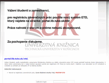 Tablet Screenshot of etd.lib.tuke.sk