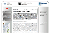 Desktop Screenshot of mobiltel.tuke.sk