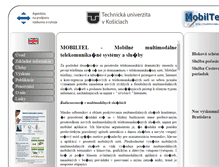 Tablet Screenshot of mobiltel.tuke.sk