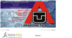 Desktop Screenshot of akademiktu.tuke.sk