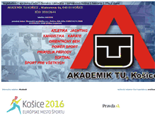 Tablet Screenshot of akademiktu.tuke.sk