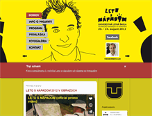 Tablet Screenshot of letosnapadom.tuke.sk